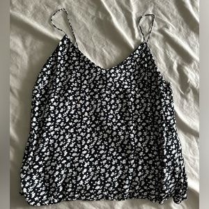 Something Navy floral camisole S